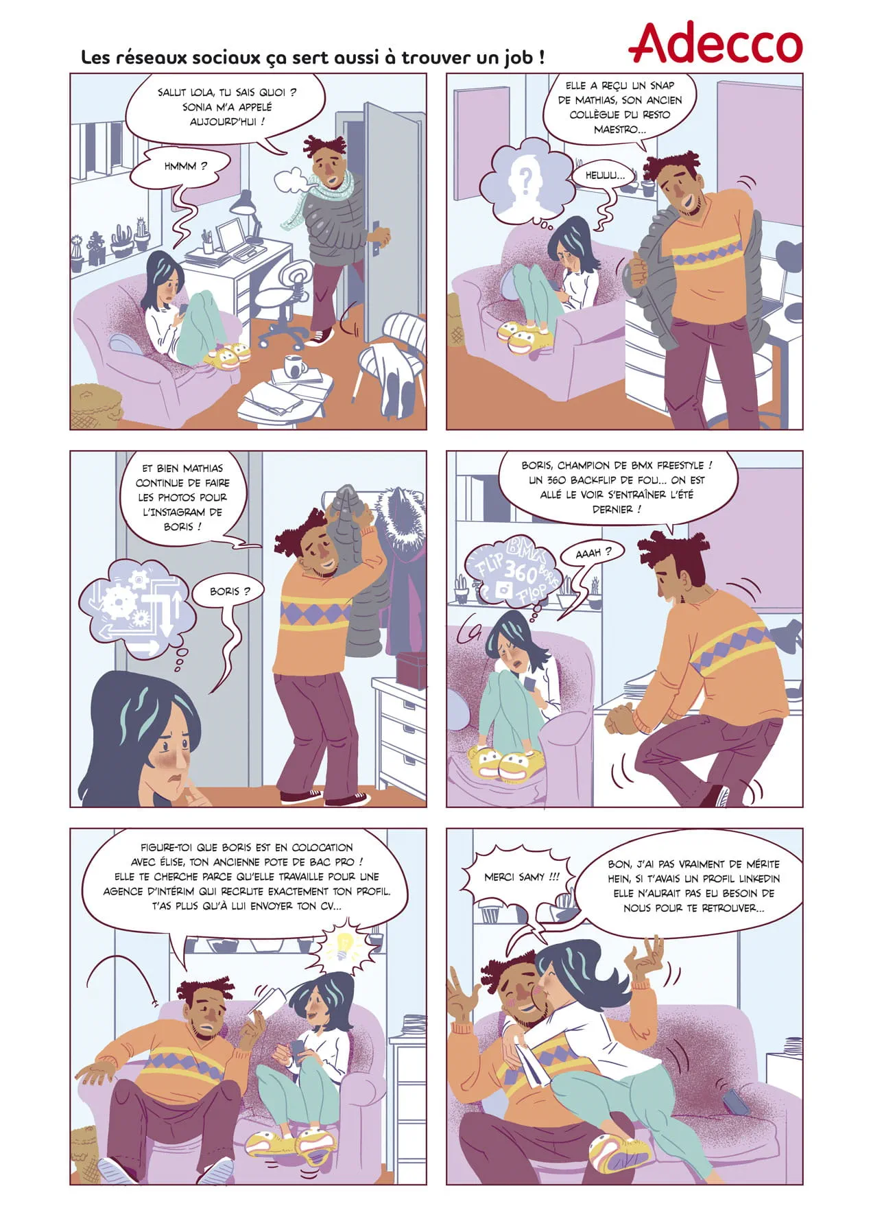 BD - Les réseaux sociaux, ça sert aussi à trouver un job