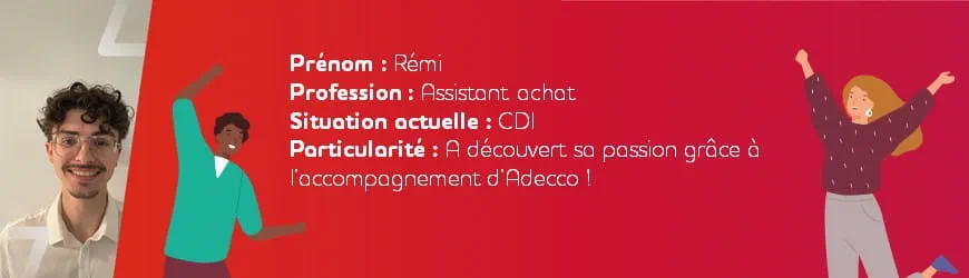 Carte identité assistant achat en CDI avec Adecco
