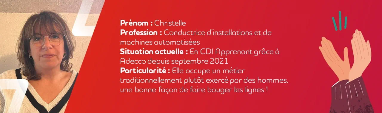 Christelle, métier femme homme