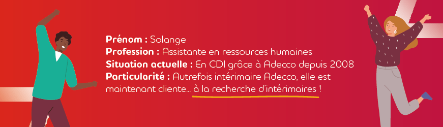 interimaire a cliente, evolution de carriere Adecco