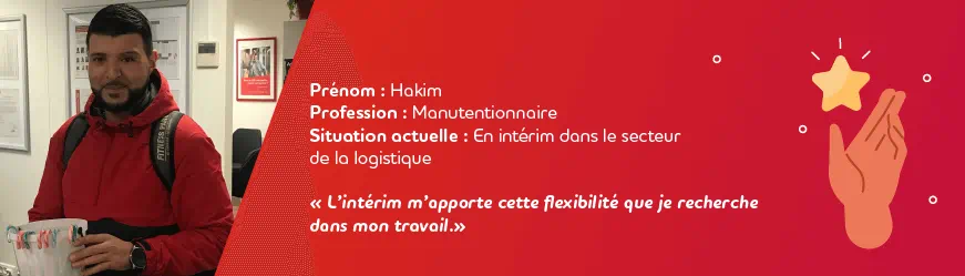 Présentation de Hakim sous la forme d’une mini infographie 