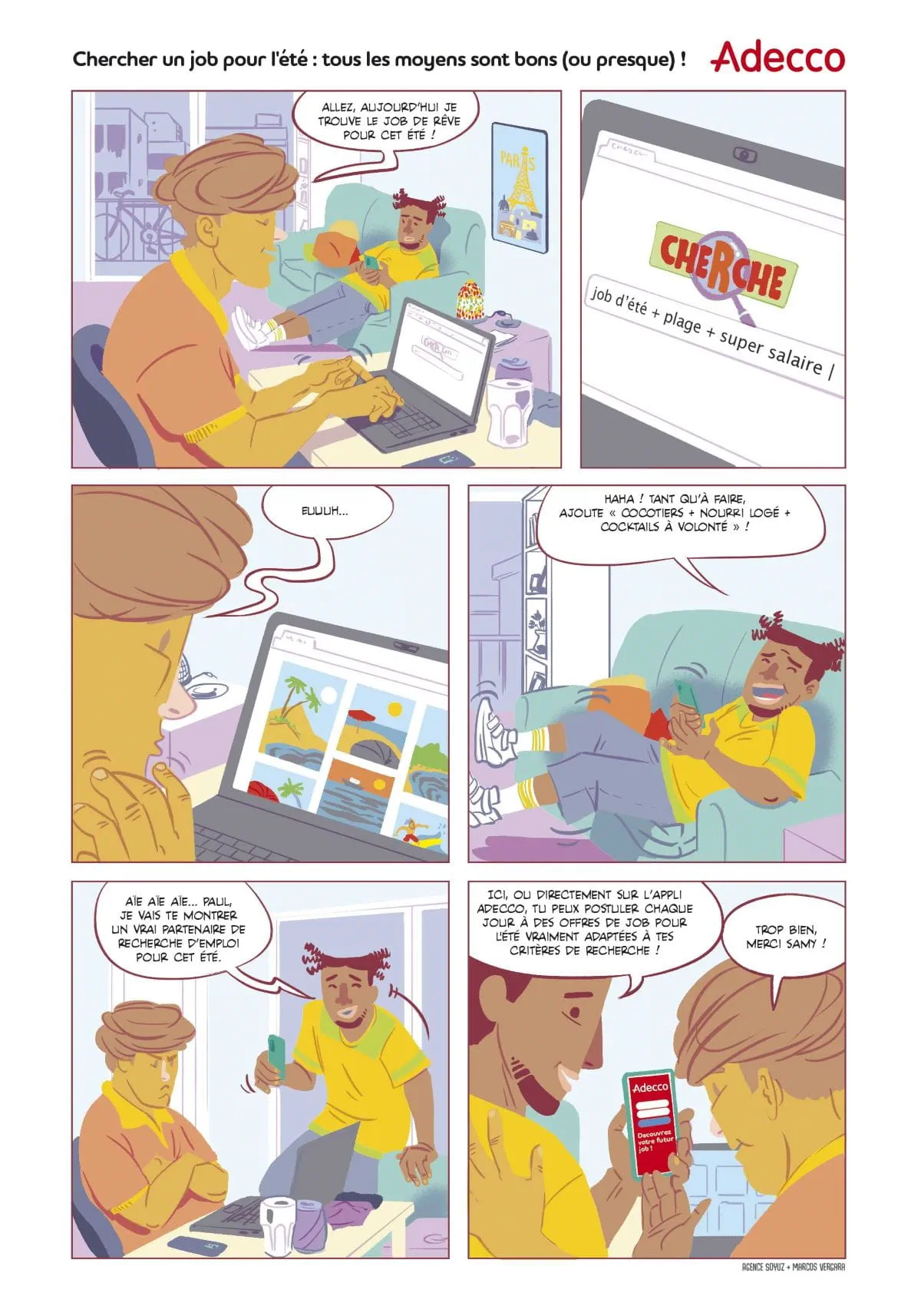 BD : Pour chercher un job pour cet été, tous les moyens sont
        bons