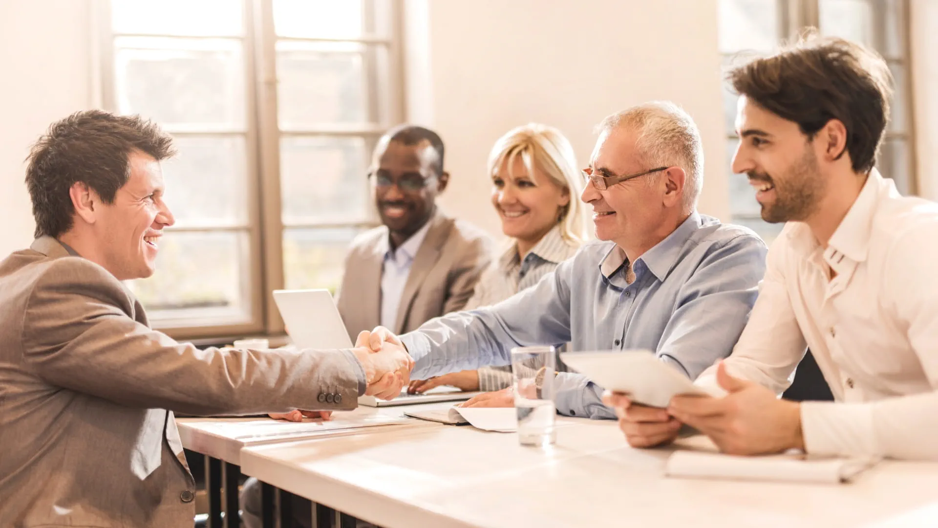 Hiring managers interviewing a candidate