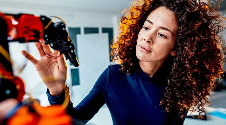 Person using VR or digital device
