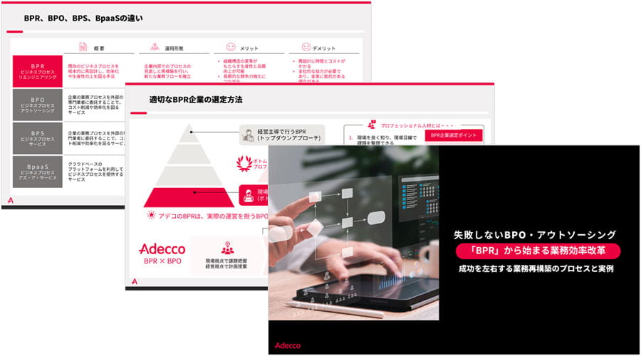失敗しないBPO・アウトソーシング「BPR」から始まる業務効率改革