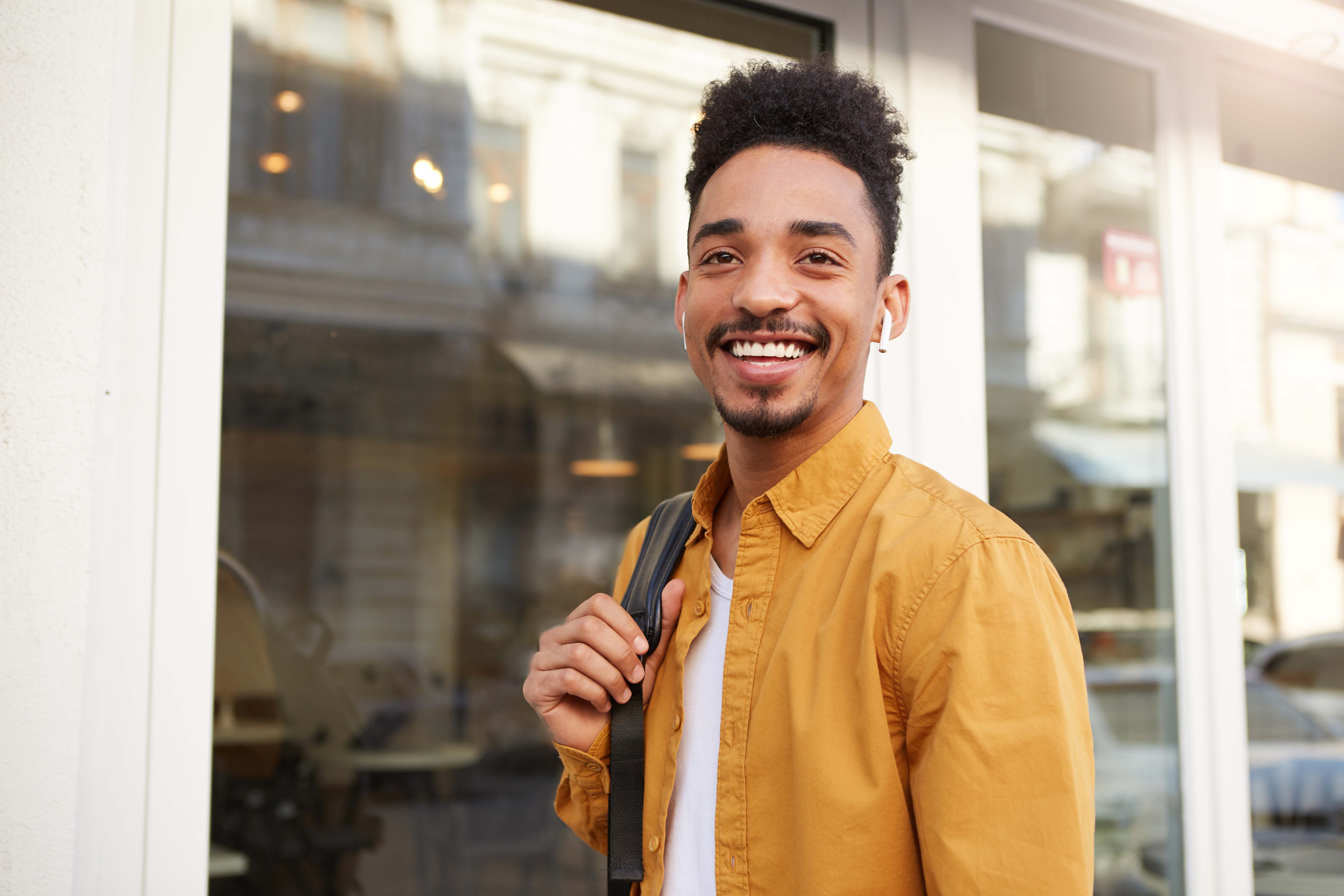 Young job seeker who is ready to work visits Adecco to find a new job.