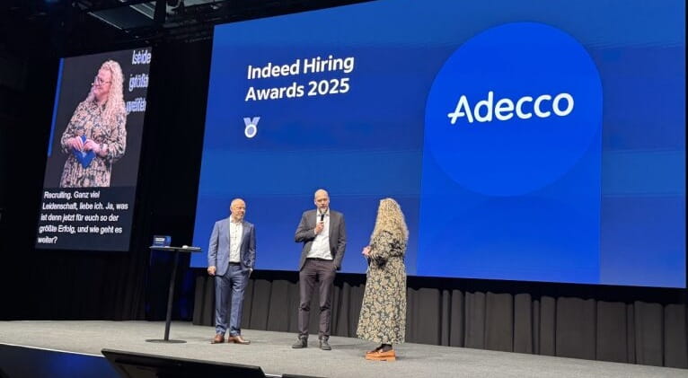 Adecco erhält Indeed Hiring Award 2024