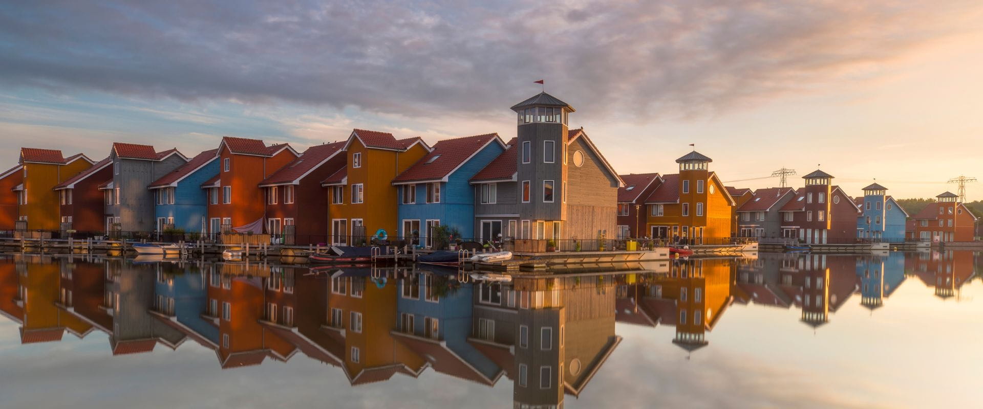 Huizen aan het water Groningen