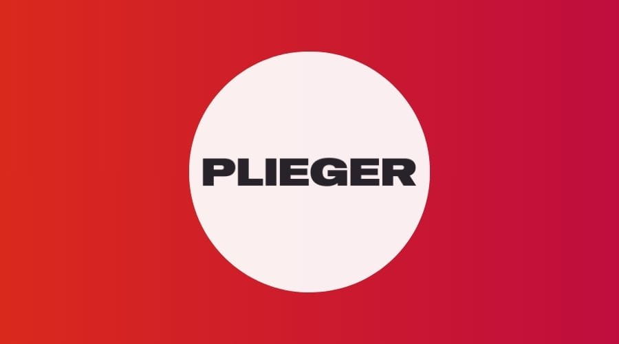 Plieger logo met een rode achtergrond