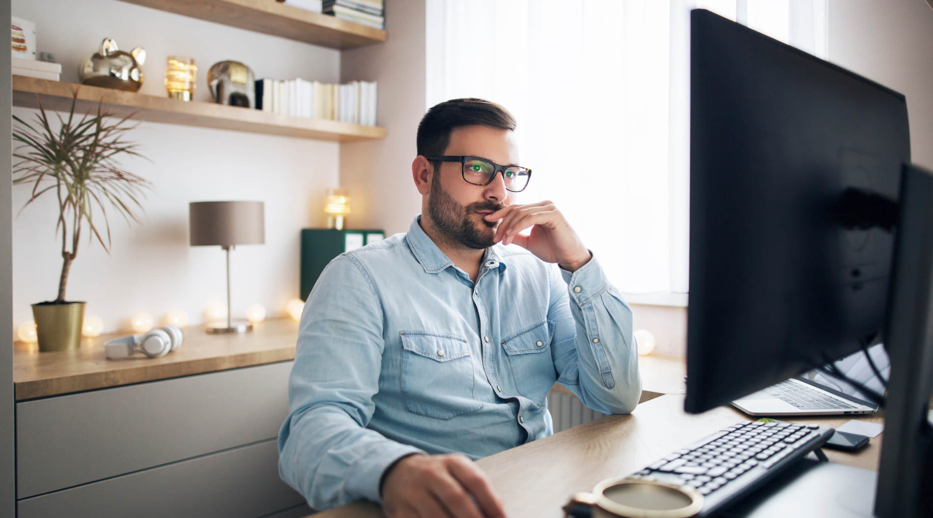 Person working from home