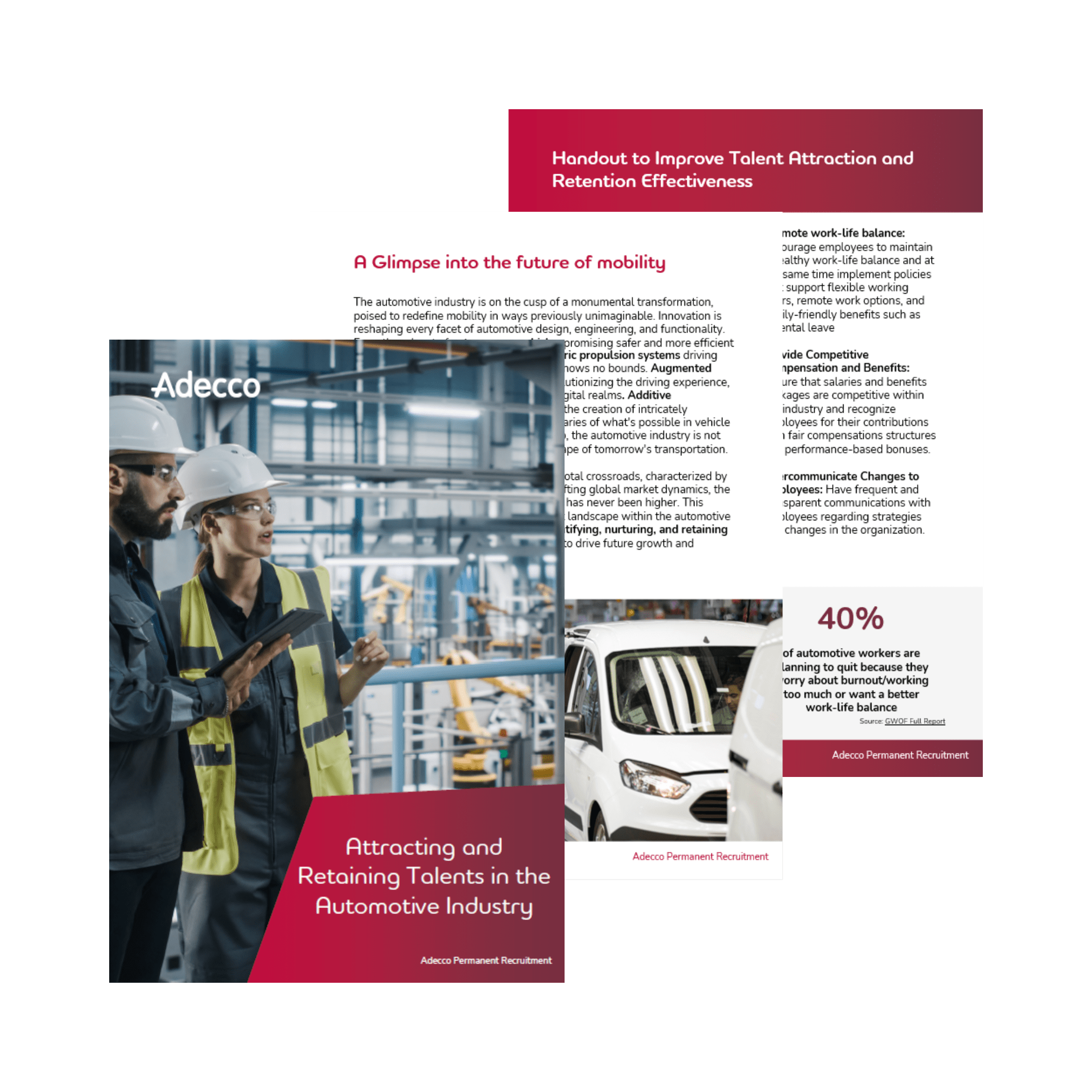 Sneak peak of the automotive industry permanent recruitment one pager 