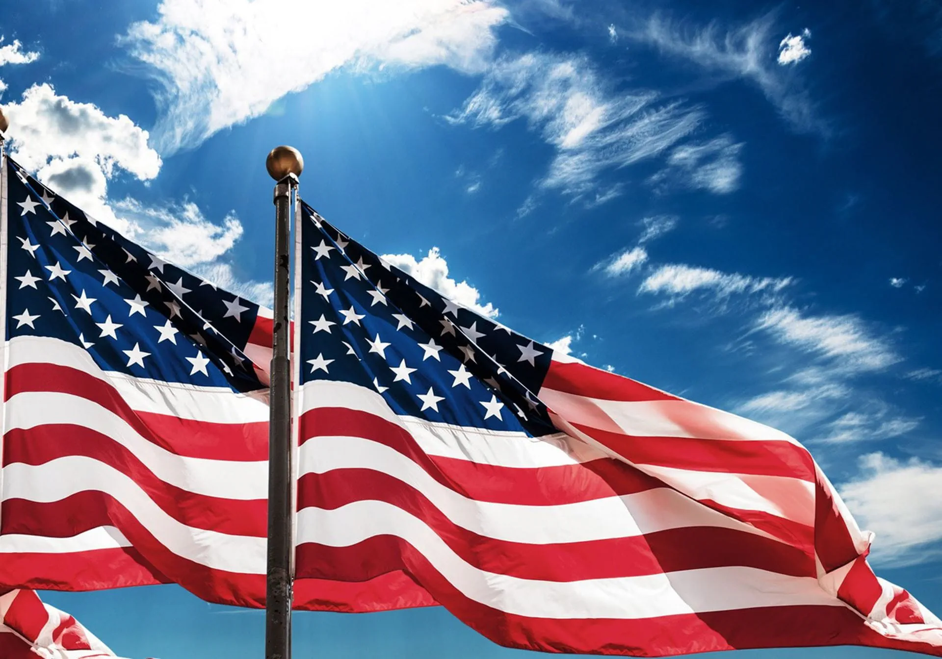 US flags US flags