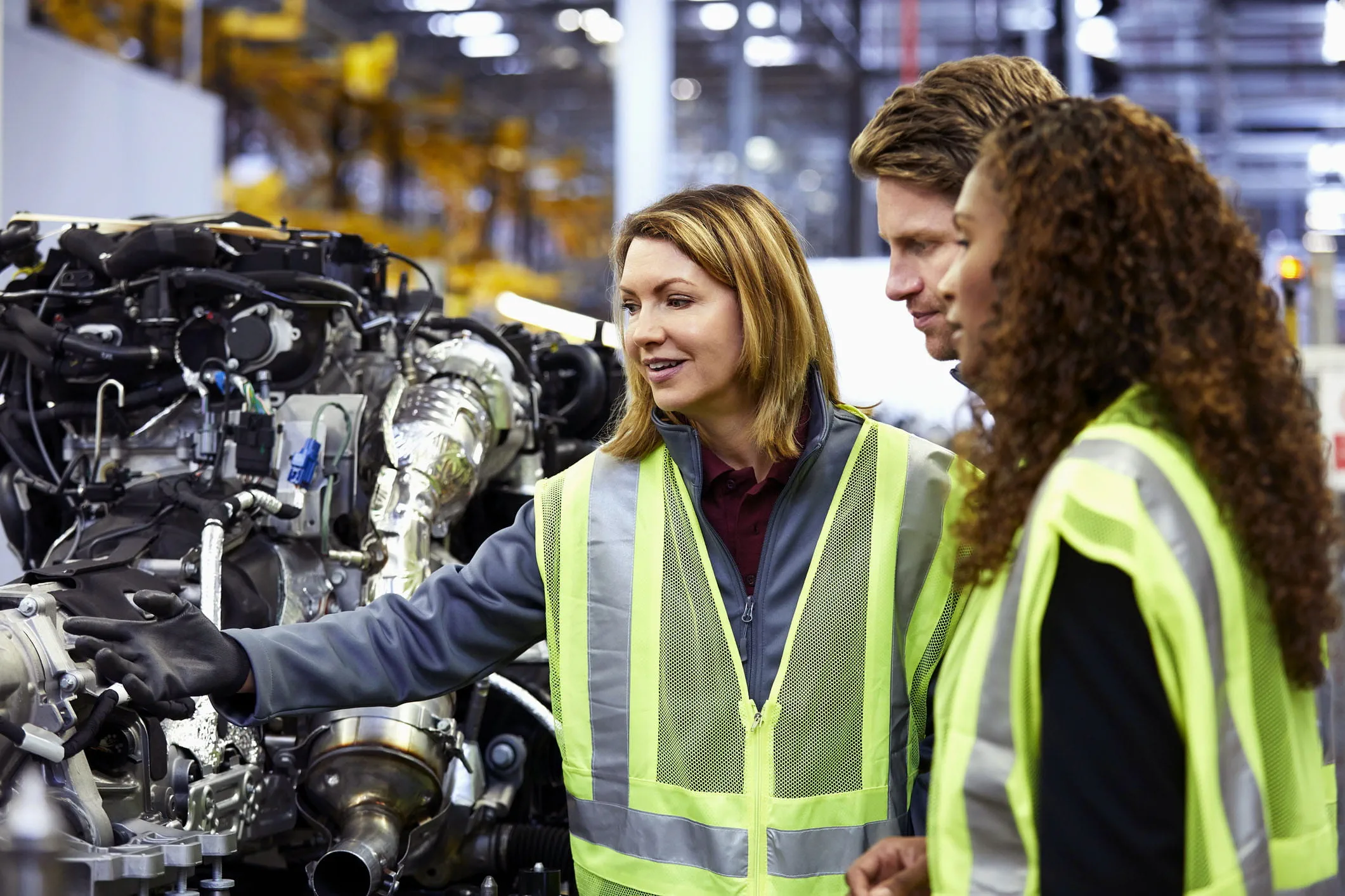 workers at auto plant workers at auto plant