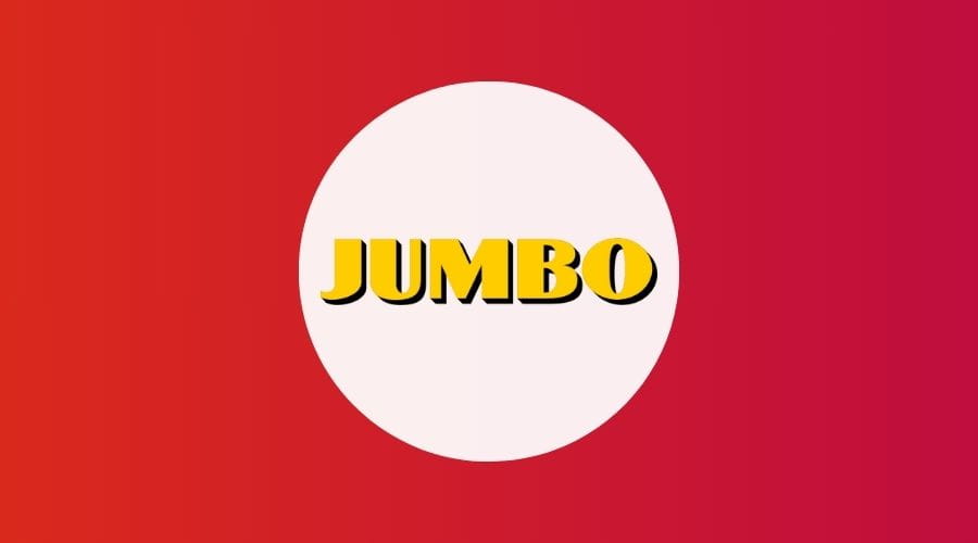 Jumbo logo met een rode achtergrond
